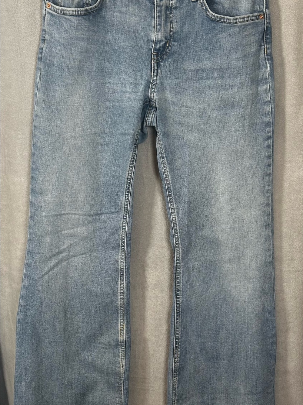 Wild Fable Wide Leg Jeans Size 8 Light Wash High Rise Stretch Denim flare